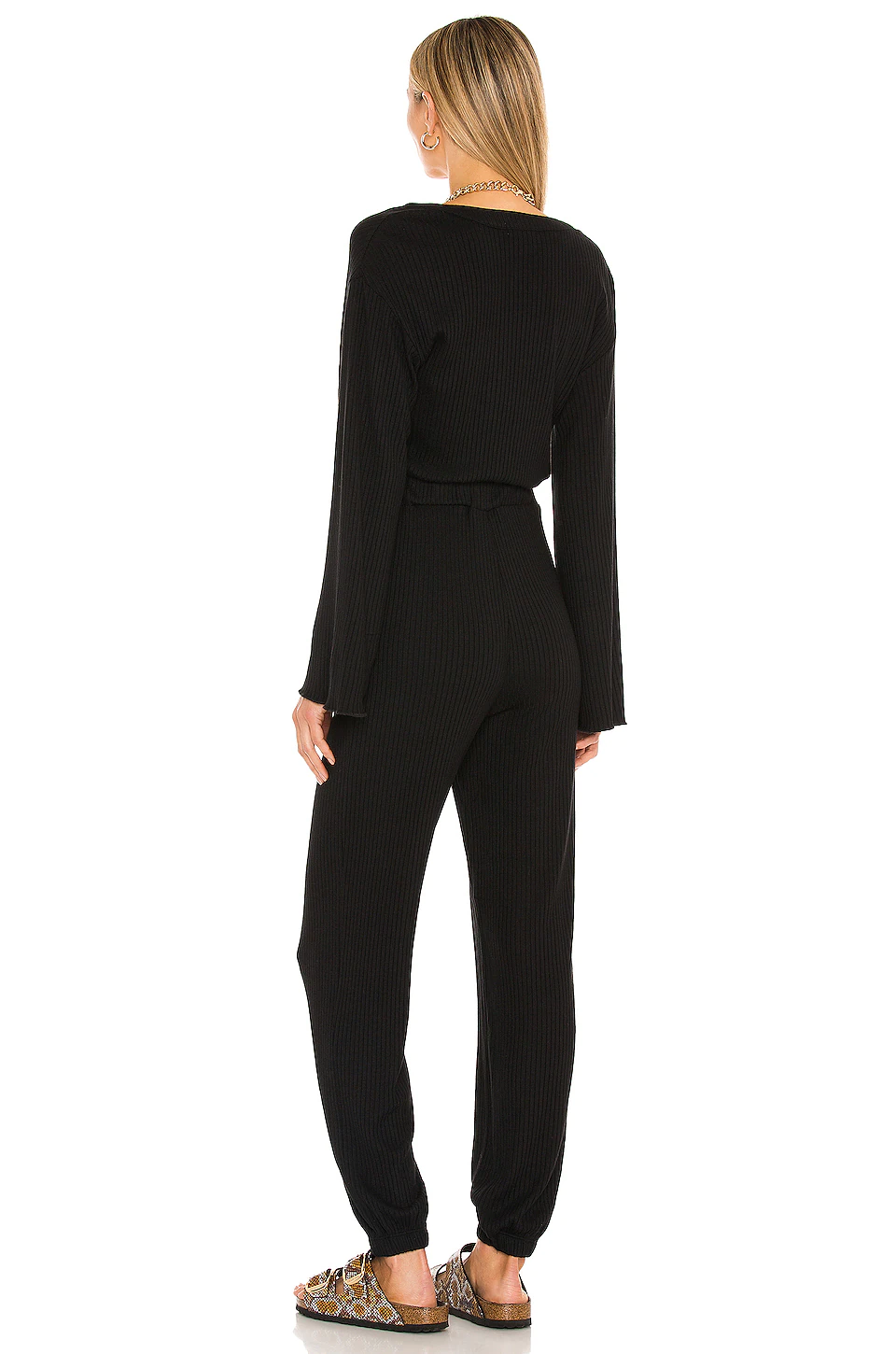 Henley Jumpsuit in Black Lovers And Friends Henley Jumpsuit In Black -Lovers and Friends Sales Shop LOVF WC202 V3