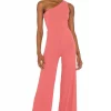 Lovers And Friends Charli Jumpsuit In Dark Rose Red -Lovers and Friends Sales Shop LOVF WC210 V1