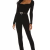 Lovers And Friends Cara Knit Jumpsuit In Black -Lovers and Friends Sales Shop LOVF WC226 V1