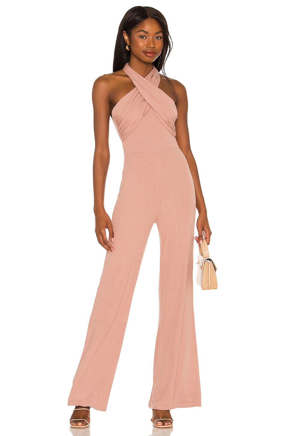 Lovers And Friends Tyra Jumpsuit In Nude