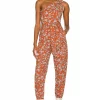 Lovers And Friends Trent Jumpsuit In Zoe Rust Floral -Lovers and Friends Sales Shop LOVF WC246 V1