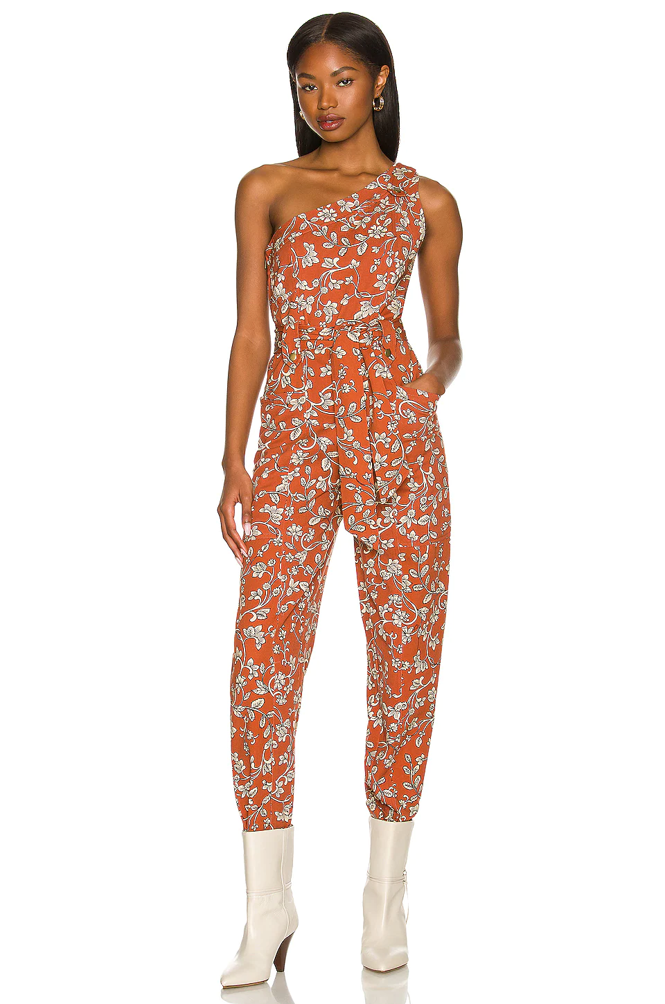 Lovers And Friends Trent Jumpsuit In Zoe Rust Floral