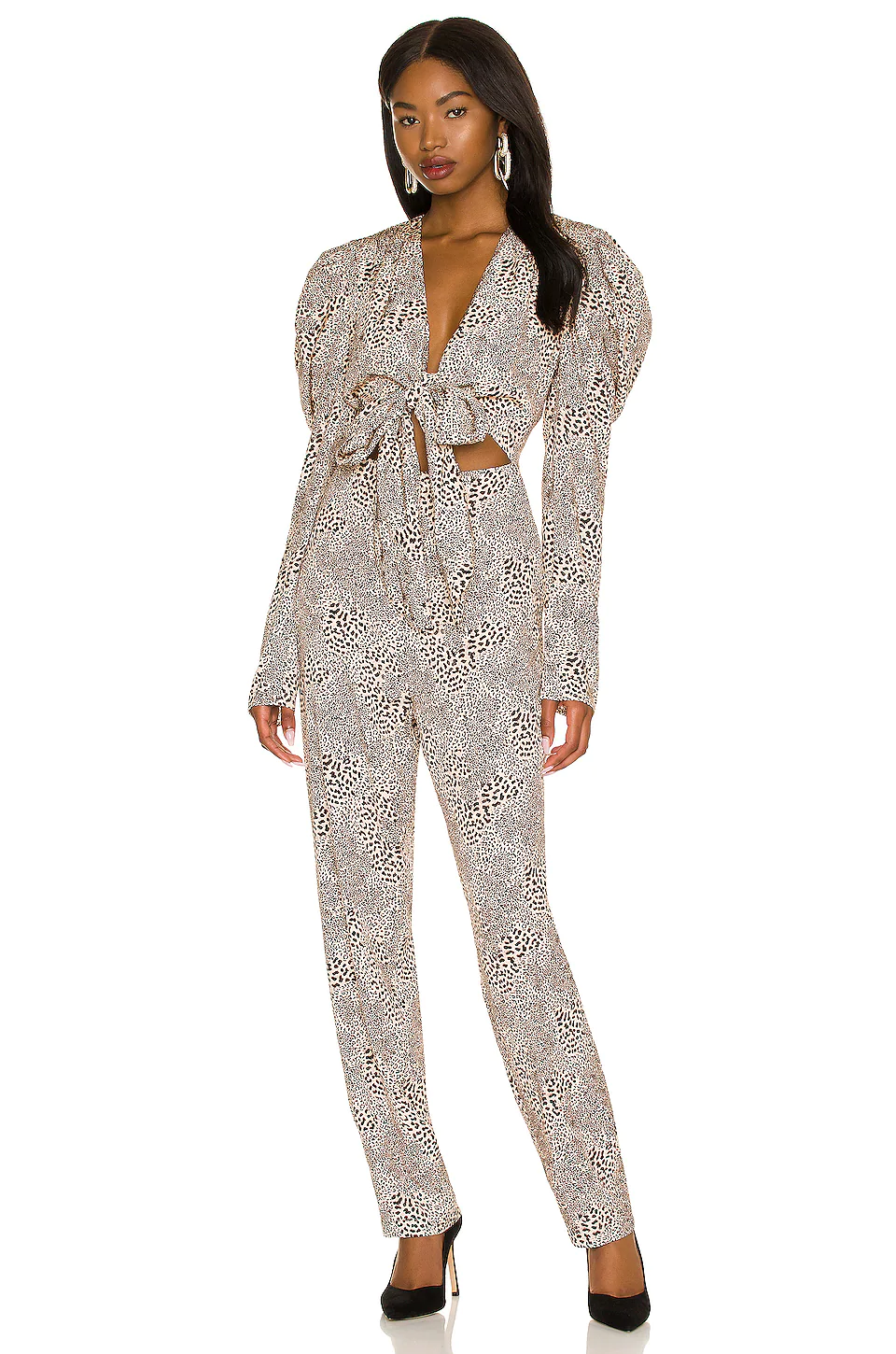 Lovers And Friends Miranda Jumpsuit In Cheetah