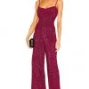 Lovers And Friends Cindie Jumpsuit In Maroon Red -Lovers and Friends Sales Shop LOVF WC252 V1