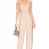 Lovers And Friends Cameron Jumpsuit In Light Tan -Lovers and Friends Sales Shop LOVF WC257 V1