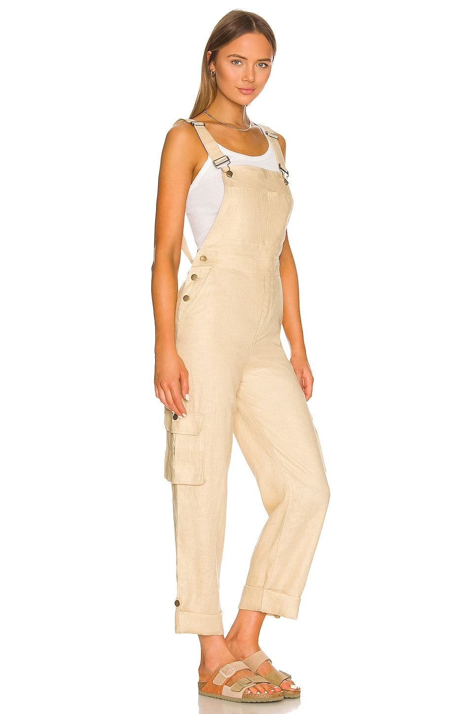 Lovers And Friends Alex Jumpsuit In Sand Neutral 4 Lovers And Friends Alex Jumpsuit In Sand Neutral - Image 2