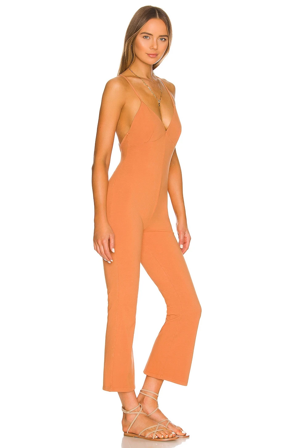 Pietra Jumpsuit in Camel Brown Lovers And Friends Pietra Jumpsuit In Camel Brown -Lovers and Friends Sales Shop LOVF WC268 V2