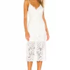 Lovers And Friends Tilly Midi Dress In White -Lovers and Friends Sales Shop LOVF WD1987 V1