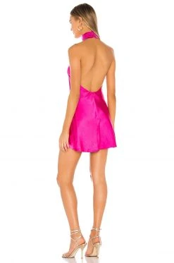 Lovers And Friends Hayes Mini Dress In Magenta Pink -Lovers and Friends Sales Shop LOVF WD2269 V3