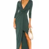 Lovers And Friends Sundance Maxi Dress In Everglade Green -Lovers and Friends Sales Shop LOVF WD2326 V1
