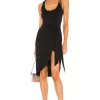 Lovers And Friends Kahlo Midi Dress In Black -Lovers and Friends Sales Shop LOVF WD2460 V1