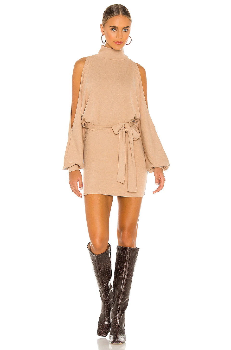 Lovers And Friends Gloria Mini Dress In Toast