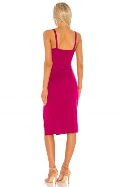Lovers And Friends Lucie Midi Dress In Fuchsia 4 Lovers And Friends Lucie Midi Dress In Fuchsia -Lovers and Friends Sales Shop LOVF WD2795 V3