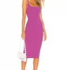 Lovers And Friends Lydia Midi Dress In Punch Purple 2 Lovers And Friends Lydia Midi Dress In Punch Purple -Lovers and Friends Sales Shop LOVF WD2823 V1