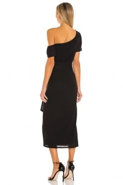 Lovers And Friends Eden Midi Dress In Black -Lovers and Friends Sales Shop LOVF WD2856 V3