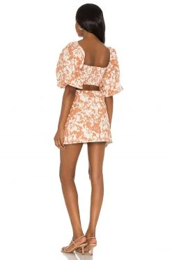 Lovers And Friends Kacey Mini Dress In Caramel Brown Floral 7 Lovers And Friends Kacey Mini Dress In Caramel Brown Floral -Lovers and Friends Sales Shop LOVF WD2922 V3