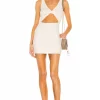Lovers And Friends Chels Mini Dress In Ivory -Lovers and Friends Sales Shop LOVF WD2936 V1
