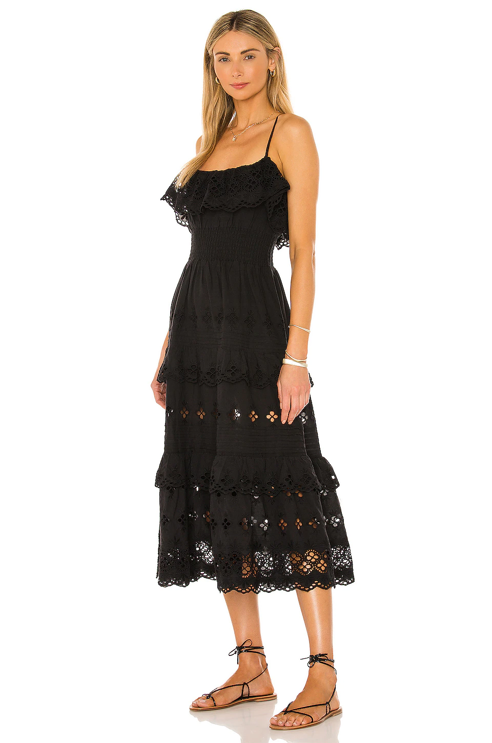 Lovers And Friends Dallas Midi Dress In Black