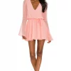 Lovers And Friends Lila Dress In Peach Pink -Lovers and Friends Sales Shop LOVF WD2971 V1