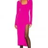 Lovers And Friends Naomi Midi Dress In Raspberry -Lovers and Friends Sales Shop LOVF WD3029 V1