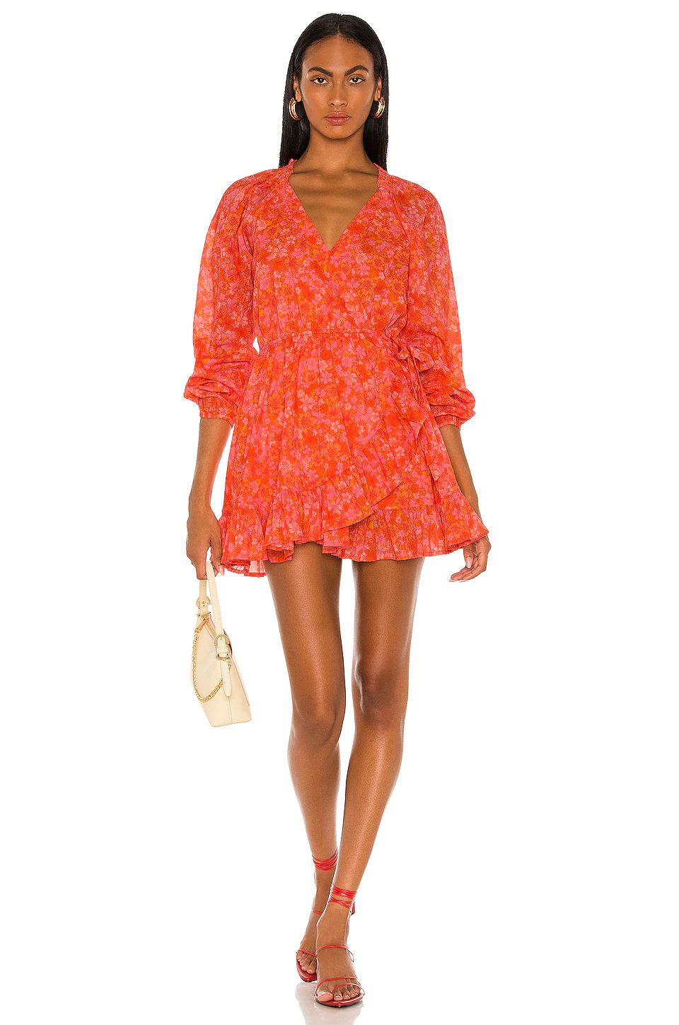 Lovers And Friends Reston Wrap Dress In Mitzy Ditsy