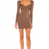 Lovers And Friends Mikka Mini Dress In Brown -Lovers and Friends Sales Shop LOVF WD3111 V1
