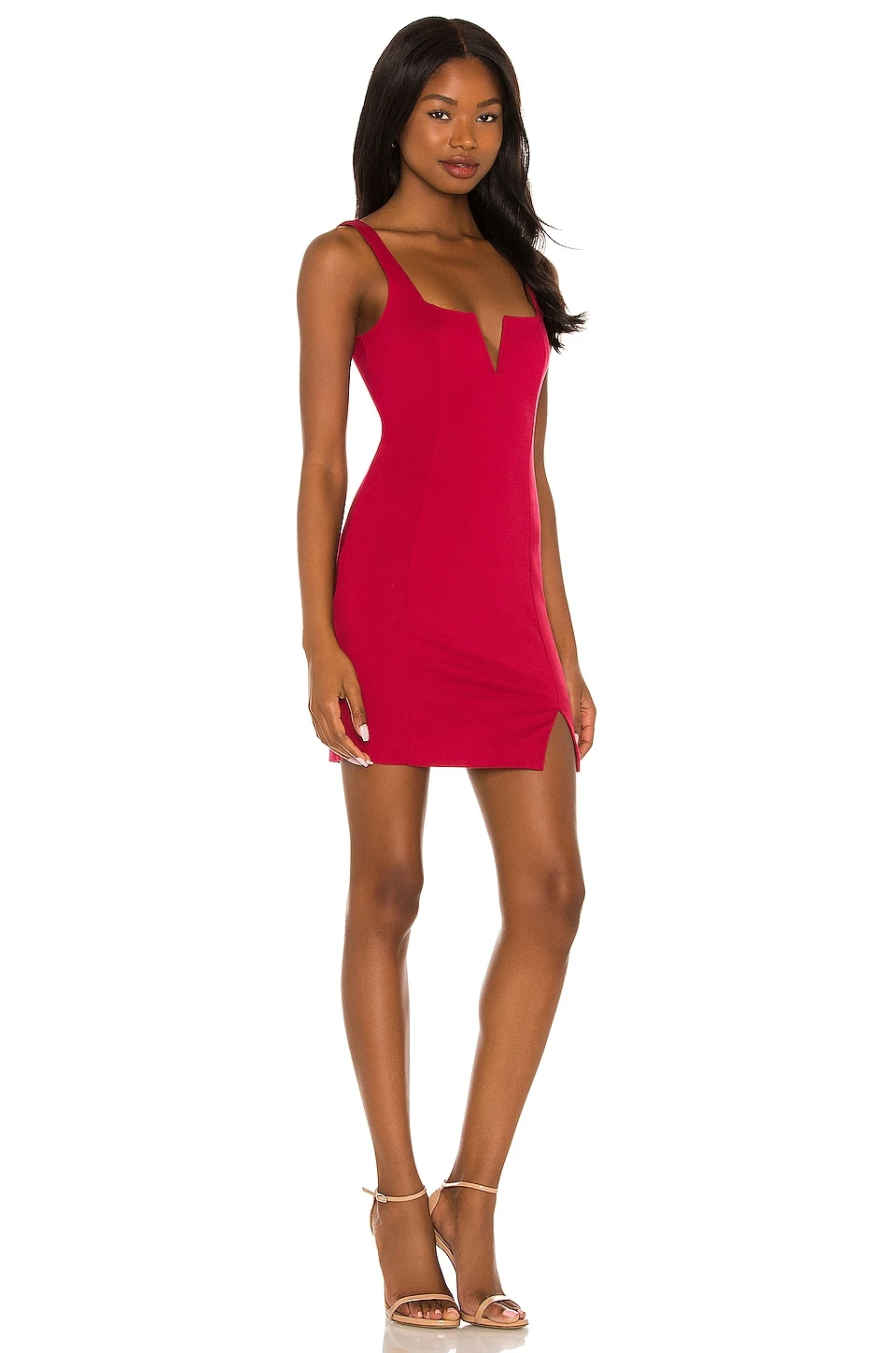 Lovers And Friends Draya Mini Dress In Merlot Red 4 Lovers And Friends Draya Mini Dress In Merlot Red - Image 2