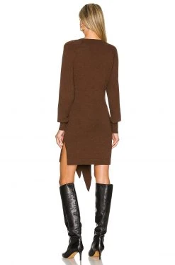 Lovers And Friends Elana Mini Dress In Chocolate -Lovers and Friends Sales Shop LOVF WD3126 V3