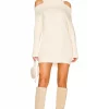 Lovers And Friends Anisa Turtleneck Sweater Dress In Cream -Lovers and Friends Sales Shop LOVF WD3130 V1