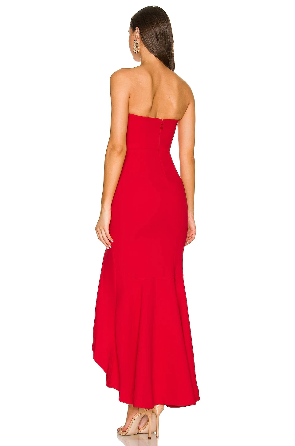 Lovers And Friends Urgonia Gown In Berry Red 5 Lovers And Friends Urgonia Gown In Berry Red - Image 3