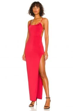 Lovers And Friends Kitty Gown In Red Rose