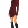 Lovers And Friends Venetian L/S Dress In Red Wine -Lovers and Friends Sales Shop LOVF WD3145 V1