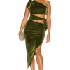 Lovers And Friends Tessa Midi Dress In Dark Green -Lovers and Friends Sales Shop LOVF WD3162 V1
