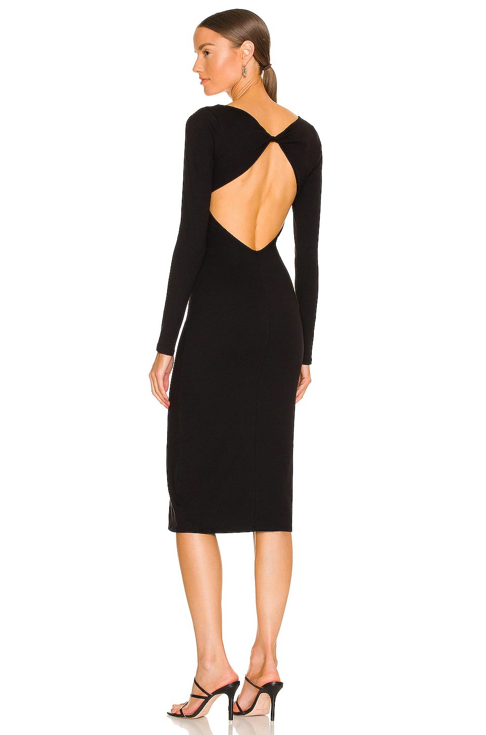 Lovers And Friends Ellie Midi Dress In Black