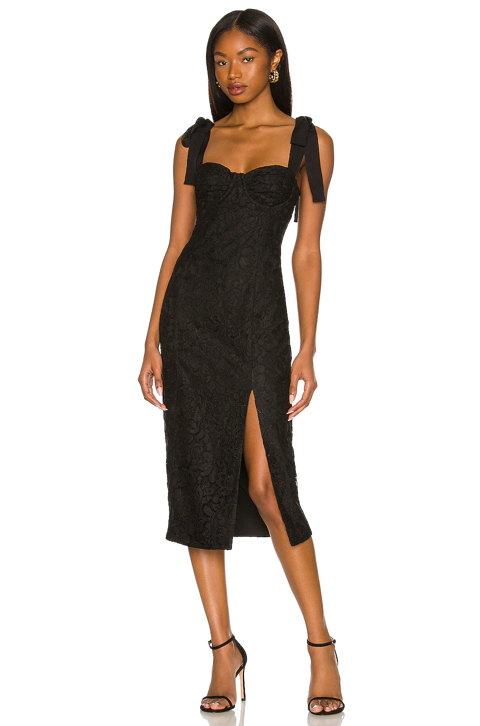 Lovers And Friends Mary Kate Midi Dress In Black