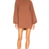 Lovers And Friends Jessa Sweatshirt Dress In Brown -Lovers and Friends Sales Shop LOVF WD3222 V1