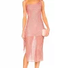 Lovers And Friends Sonora Midi Dress In Rosey Pink -Lovers and Friends Sales Shop LOVF WD3227 V1