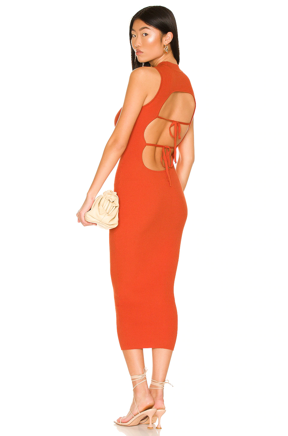 Lovers And Friends Calypso Midi Dress In Orange