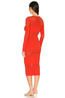 Lovers And Friends Tianna Dress In Orange -Lovers and Friends Sales Shop LOVF WD3241 V3