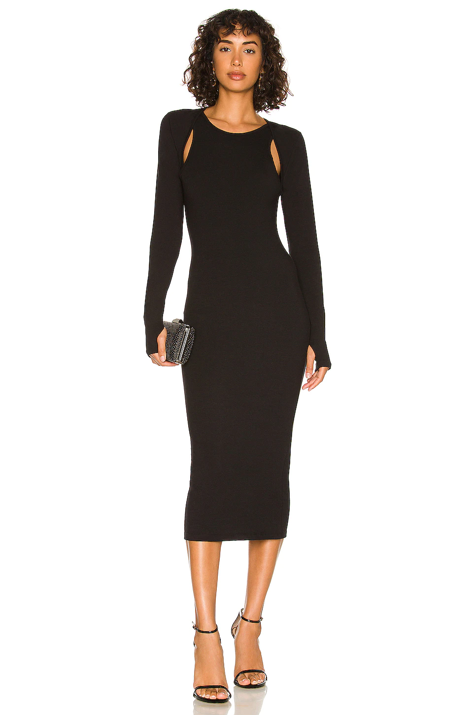 Lovers And Friends Alodie Midi Dress In Black