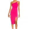 Lovers And Friends Lazo Midi Dress In Hot Pink -Lovers and Friends Sales Shop LOVF WD3266 V1