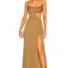 Lovers And Friends Jamey Maxi Dress In Gold -Lovers and Friends Sales Shop LOVF WD3298 V1
