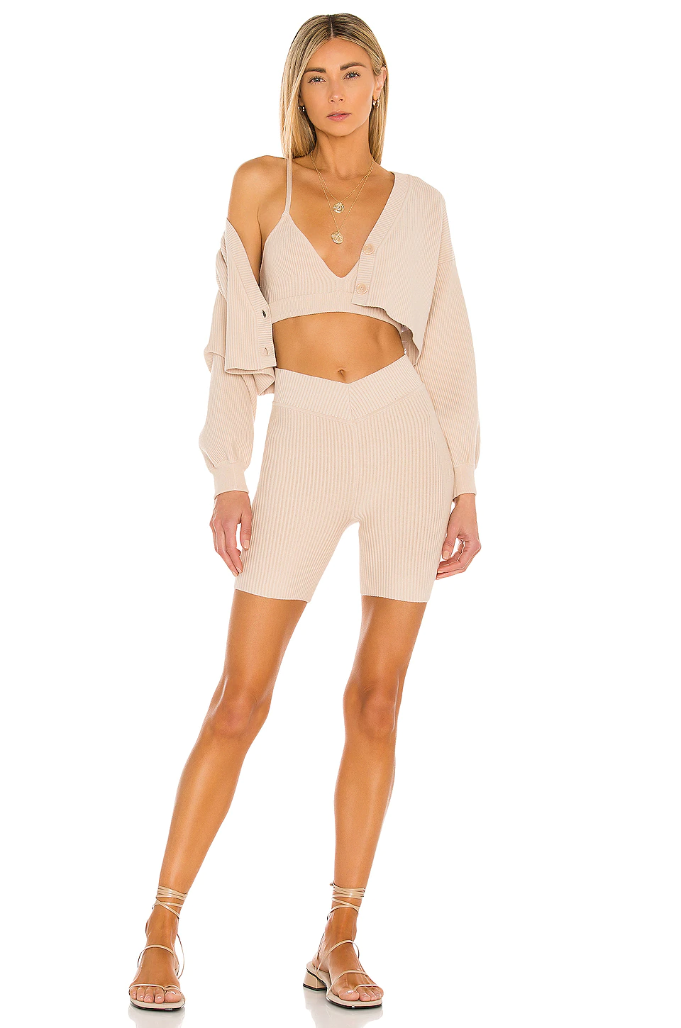 Lovers And Friends Knit Bralette In Nude 6 Lovers And Friends Knit Bralette In Nude - Image 4