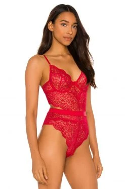 Lovers And Friends Bettany Bodysuit In Red -Lovers and Friends Sales Shop LOVF WI136 V3
