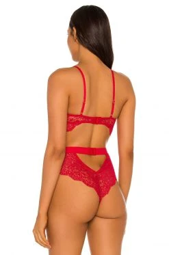 Lovers And Friends Bettany Bodysuit In Red -Lovers and Friends Sales Shop LOVF WI136 V4
