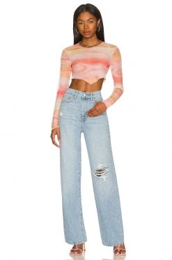 Lovers And Friends Lennon Super High Rise Loose Wide Leg In Lawrence -Lovers and Friends Sales Shop LOVF WJ236 V4