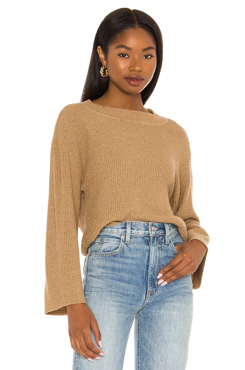 Lovers And Friends Hilda Sweater In Tan