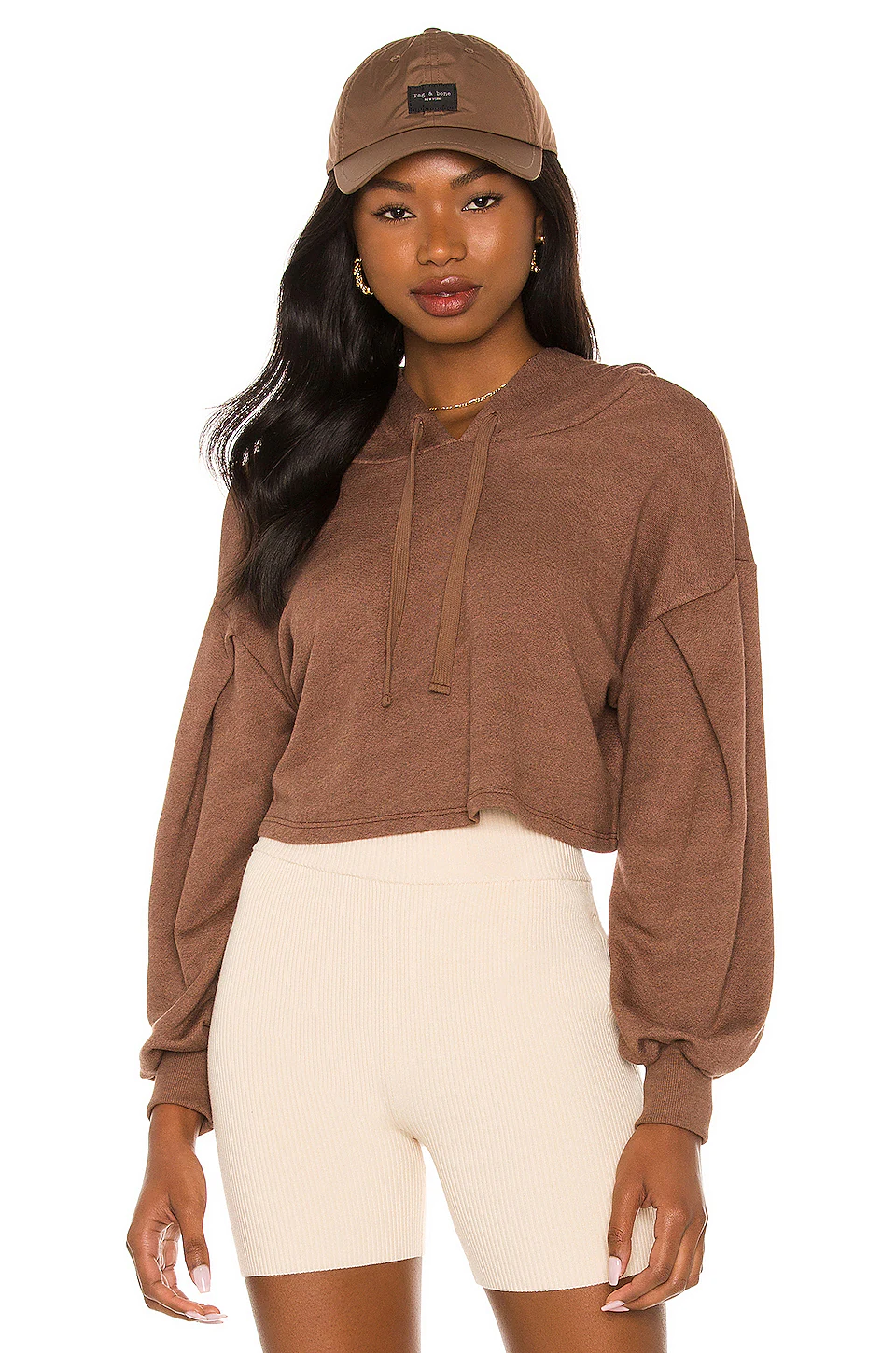 Lovers And Friends Rorie Sweatshirt In Chocolate Brown