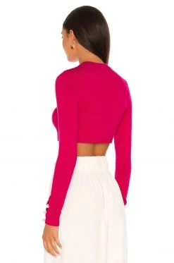 Lovers And Friends Tara Micro Cardigan In Hot Pink -Lovers and Friends Sales Shop LOVF WK1009 V3