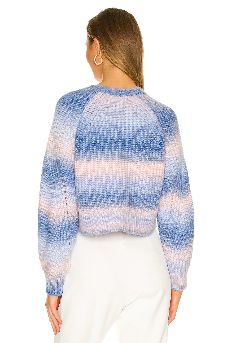 Grady Crew Neck Pullover in Cobalt Spacedye Lovers And Friends Grady Crew Neck Pullover In Cobalt Spacedye -Lovers and Friends Sales Shop LOVF WK1058 V3